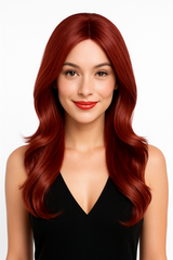 Red Hot Auburn Wig - Long Layered Halloween Costume Accessory