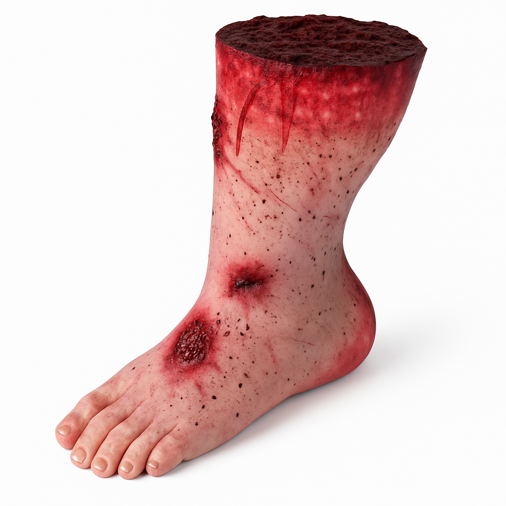 Haunted Hollow Severed Left Foot Table Decoration