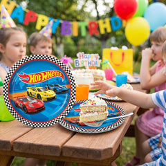Hot Wheels 9-Inch Round Paper Plates - 8 Pack