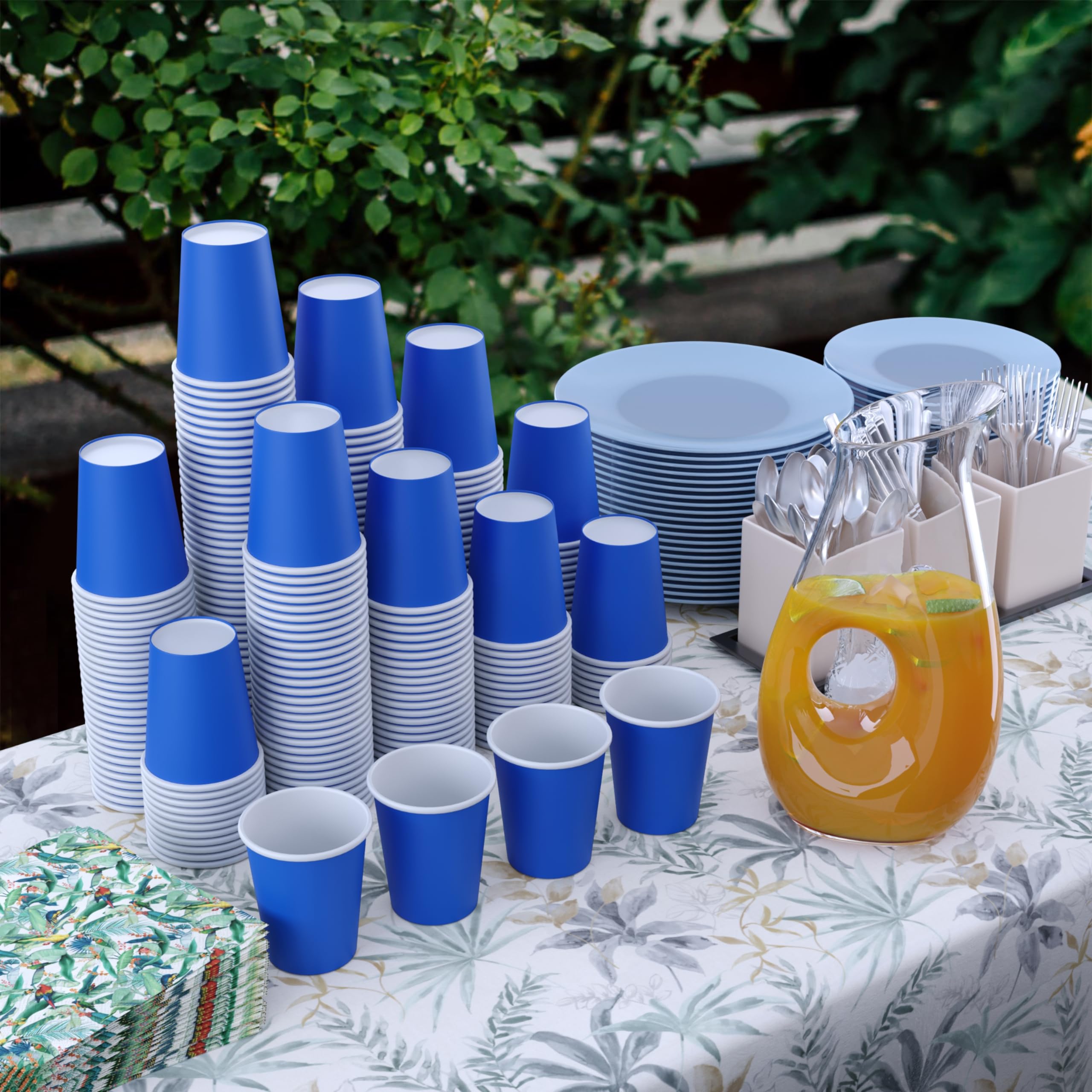 Unleashed - 9 Oz. Dark Blue Paper Cups - 100 Ct.