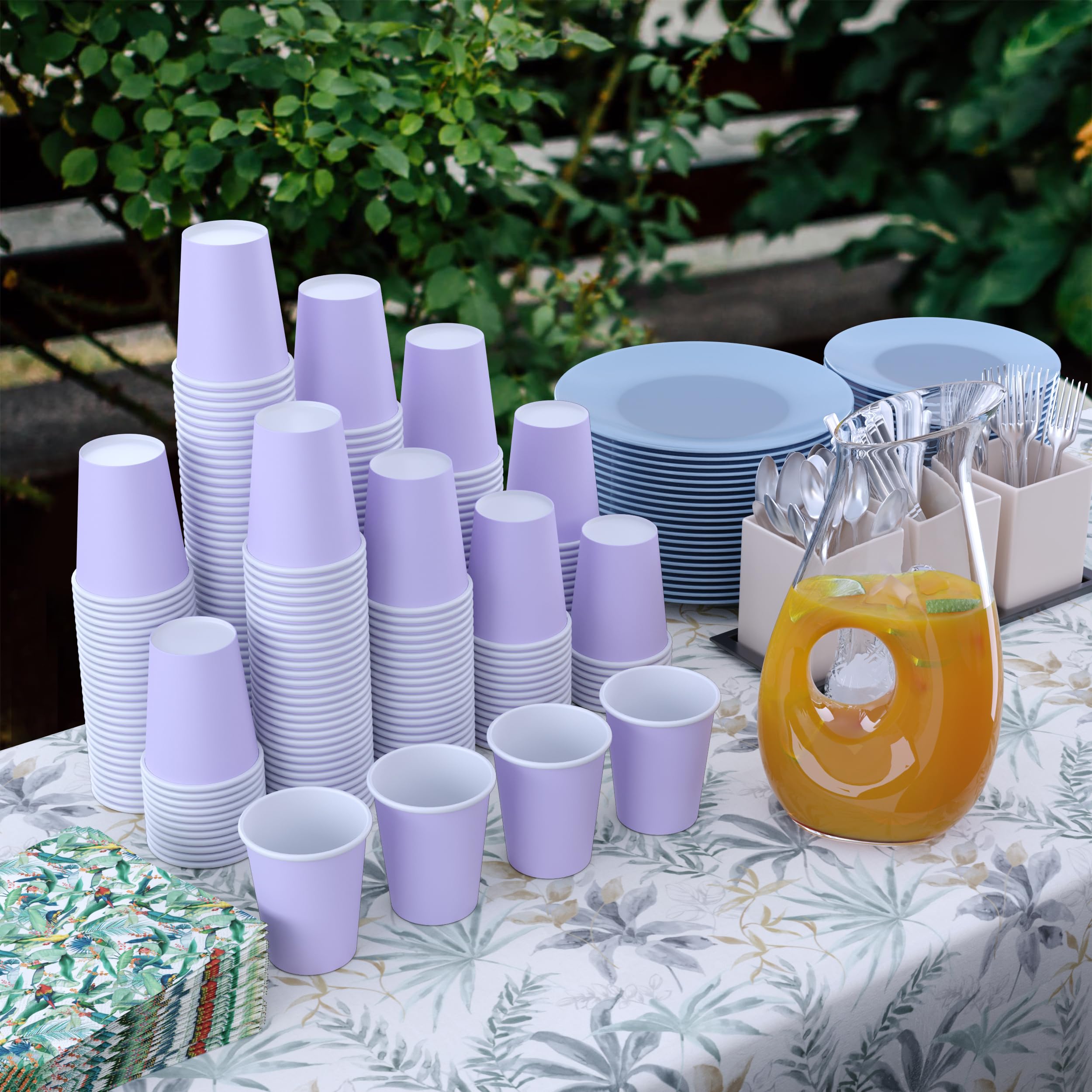 9 Oz. Lavender Paper Cups | Case of 1000