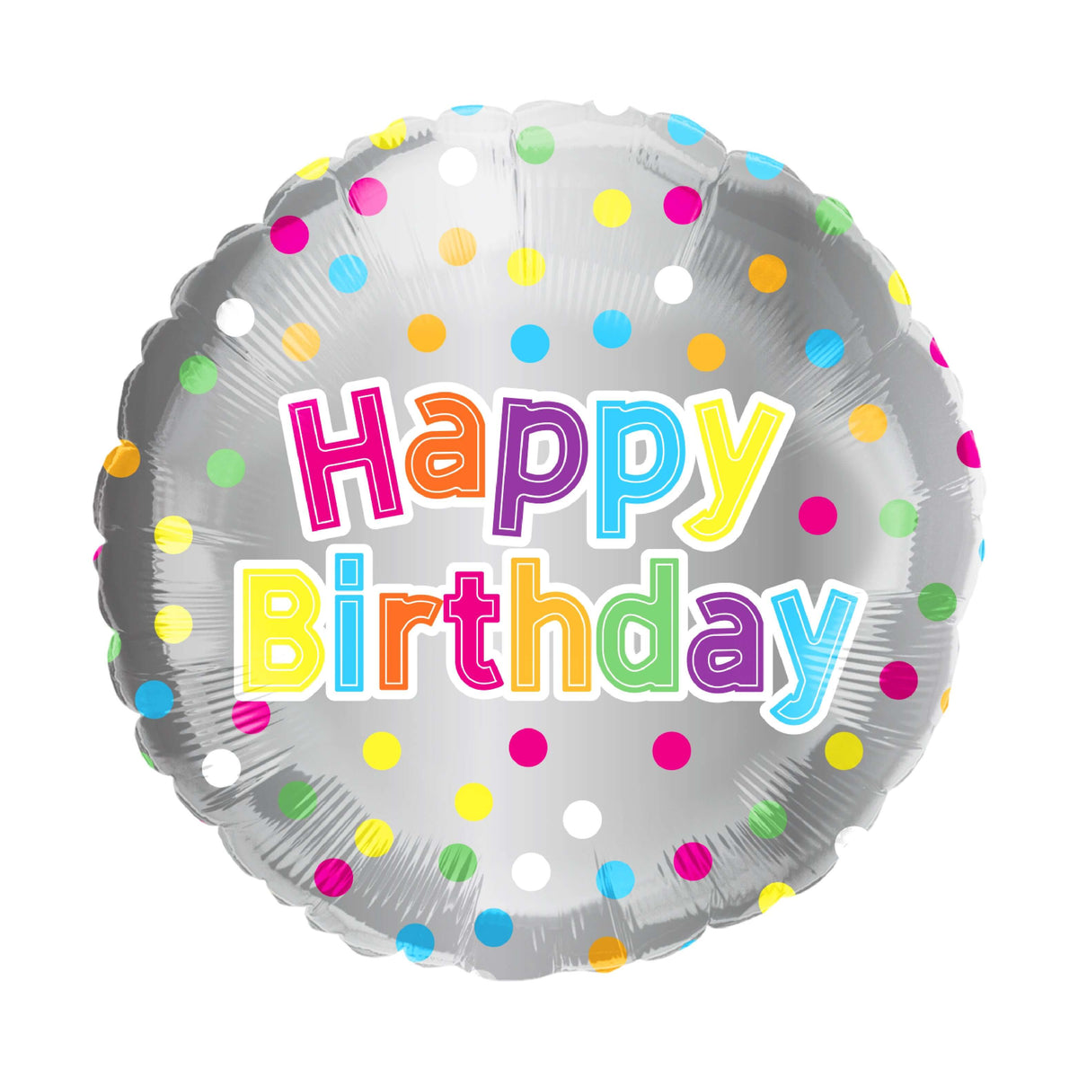 18 In. Happy Birthday Polka Dots Balloon