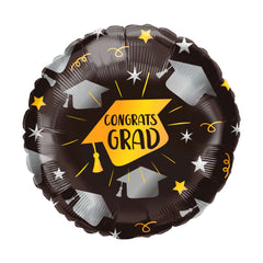 18 In. Black Congrats Grad Balloon