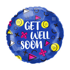 18 In. Get Well Soon Blue Balloon