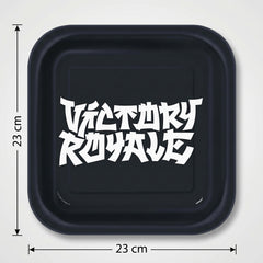 Fortnite Square Party Plates - Victory Royale Disposable Paper Tableware, 23 cm, Pack of 8