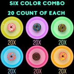 Unleashed - 9 In. Neon Assorted Color Plastic Plates - 60 Ct.