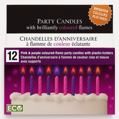 Pink & Purple Spiral Birthday Candles