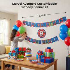 Marvel Avengers Customizable Birthday Banner Kit