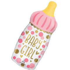 Baby Girl Bottle Foil Super Shape Balloon
