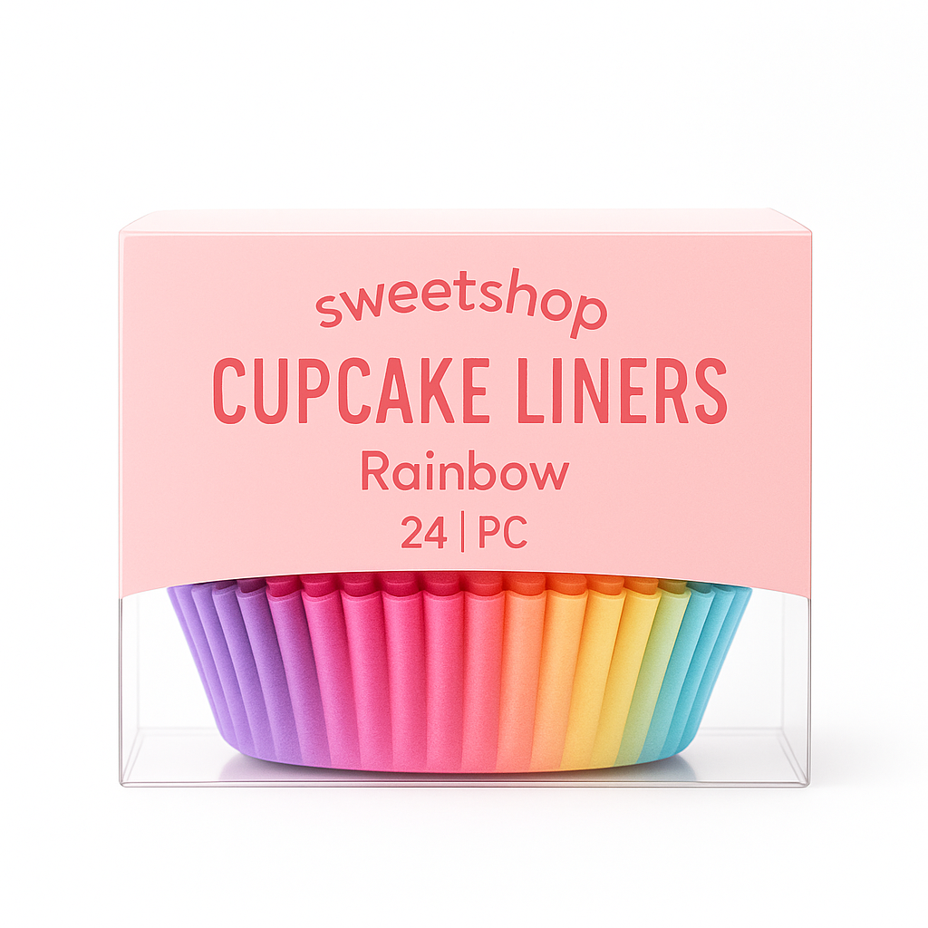 Rainbow Baking Cups - 24 Pack