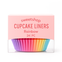 Rainbow Baking Cups - 24 Pack
