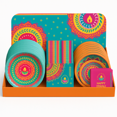Vibrant Diwali Printed Tableware Set