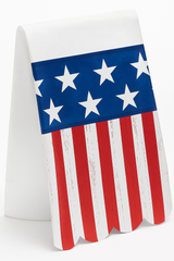 Patriotic Scalloped Plastic Table Cover ‚Äì 54" x 96"