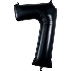 34-Inch Black Number 7 Super Shape Helium Balloon