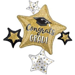 Sparkle Star Cluster Graduation Foil Balloon