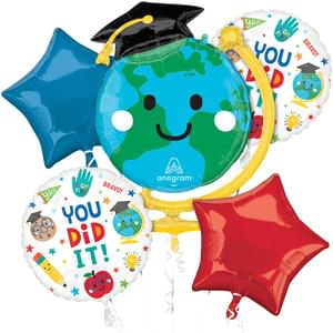 Graduation Celebration Foil Balloon Bouquet