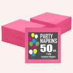 Cerise Luncheon Napkins - 6.75 In. X 6.75 In. | 50 Count