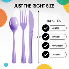 Lavender Cutlery Combo Pack | 48 Count