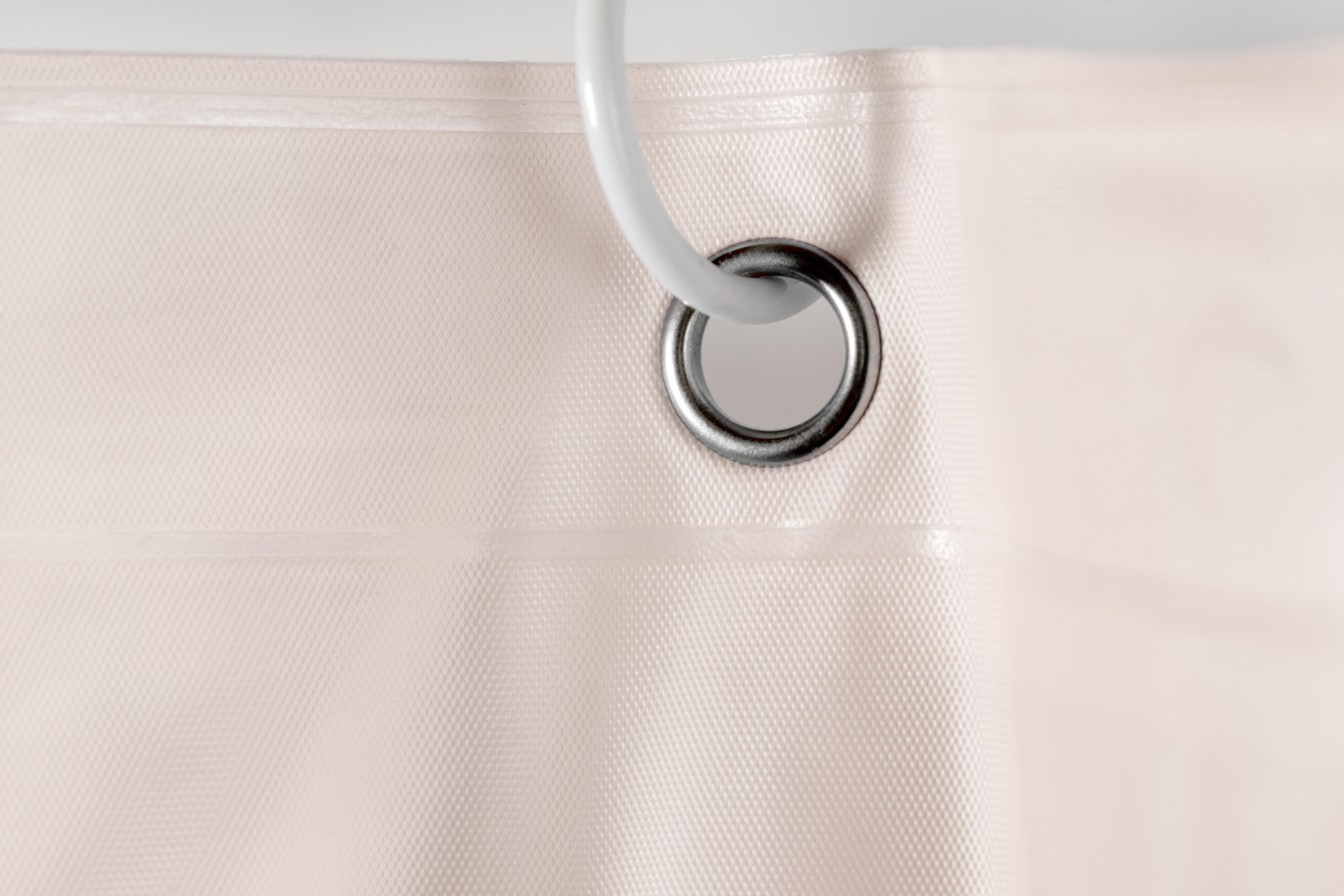 70 In. x 72 In. Pvc Shower Liner With Ring And Magnets | Ivory