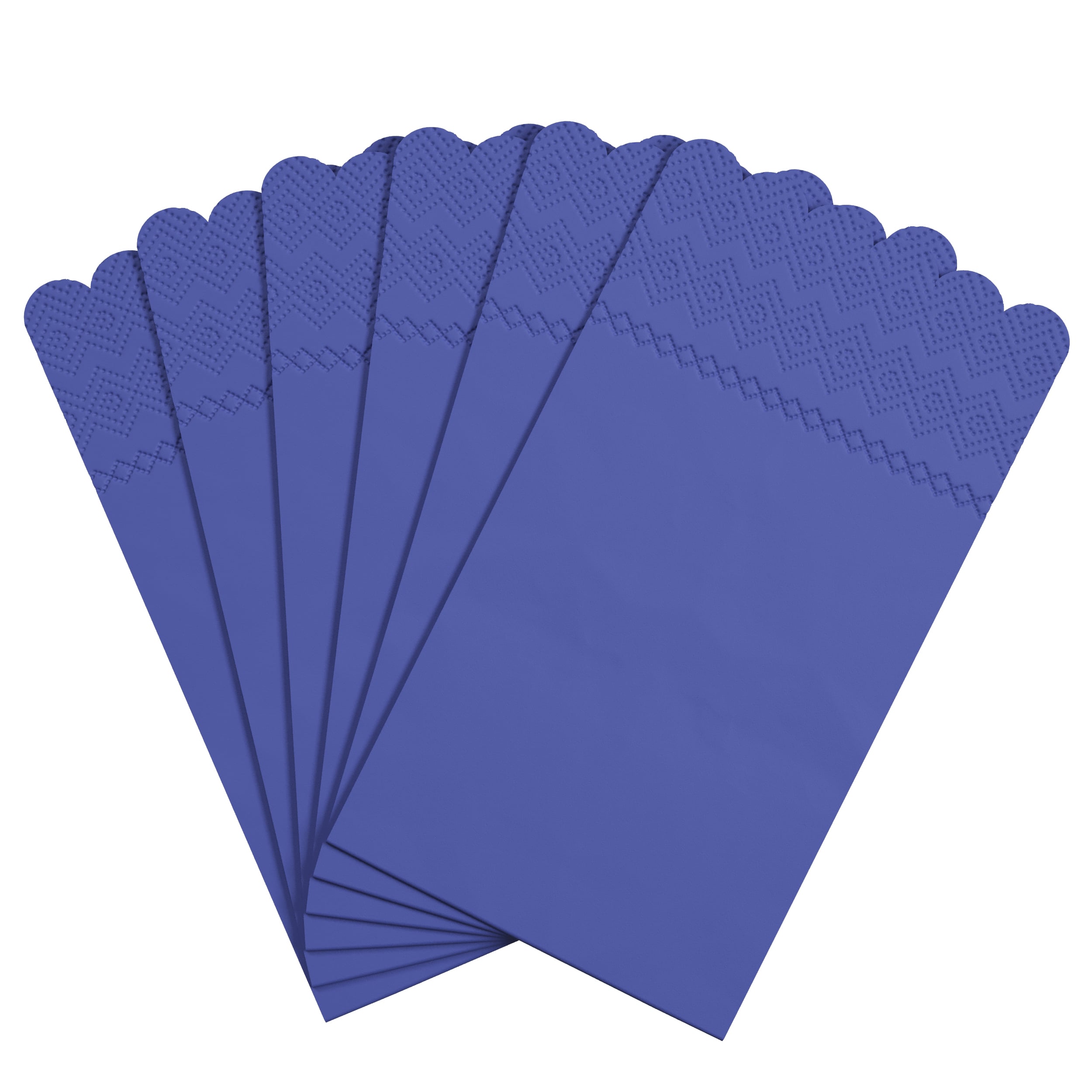 3 Ply Periwinkle Scalloped Napkins - 20 Ct.