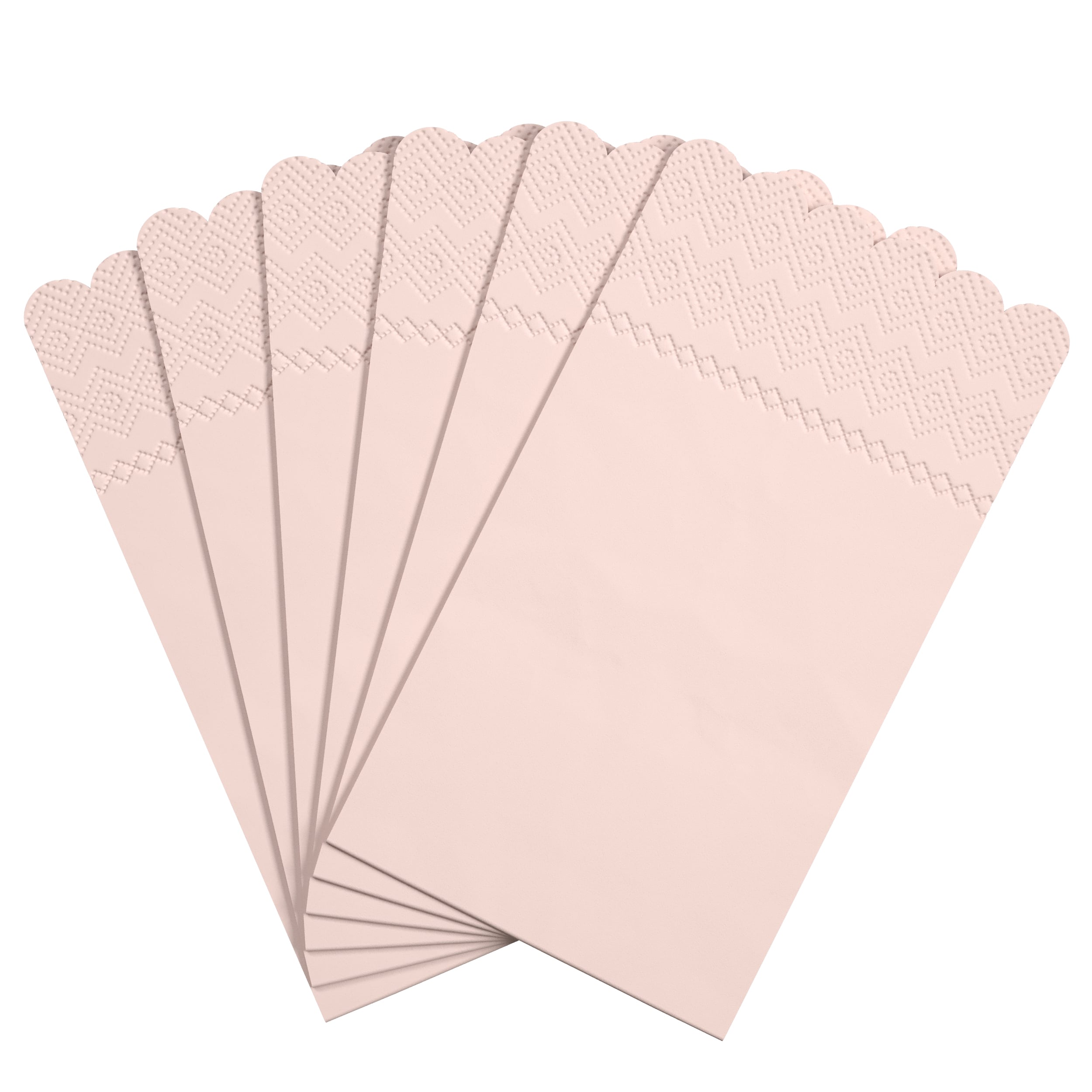 3 Ply Pink Peach Scalloped Napkins - 20 Ct.