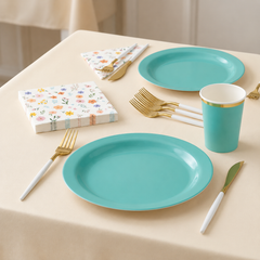117 Pcs Mint Easter Bloom Party Kit | For 20 Guests