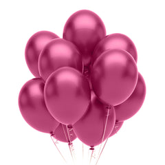12 In. Fuchsia Pearlized Latex Balloon | 10 Count