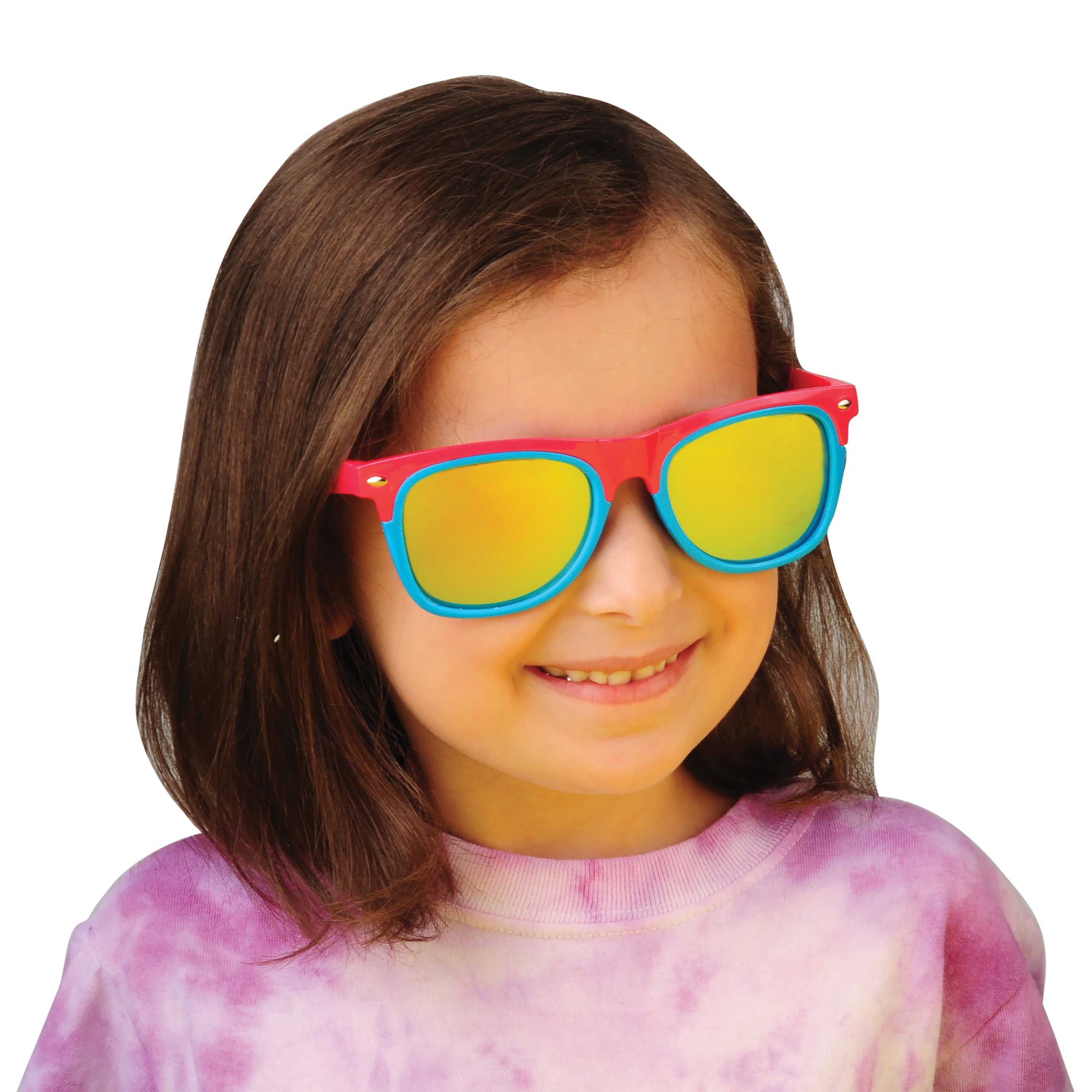 Two-Tone Mirrored Toy Glasses