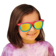 Two-Tone Mirrored Toy Glasses