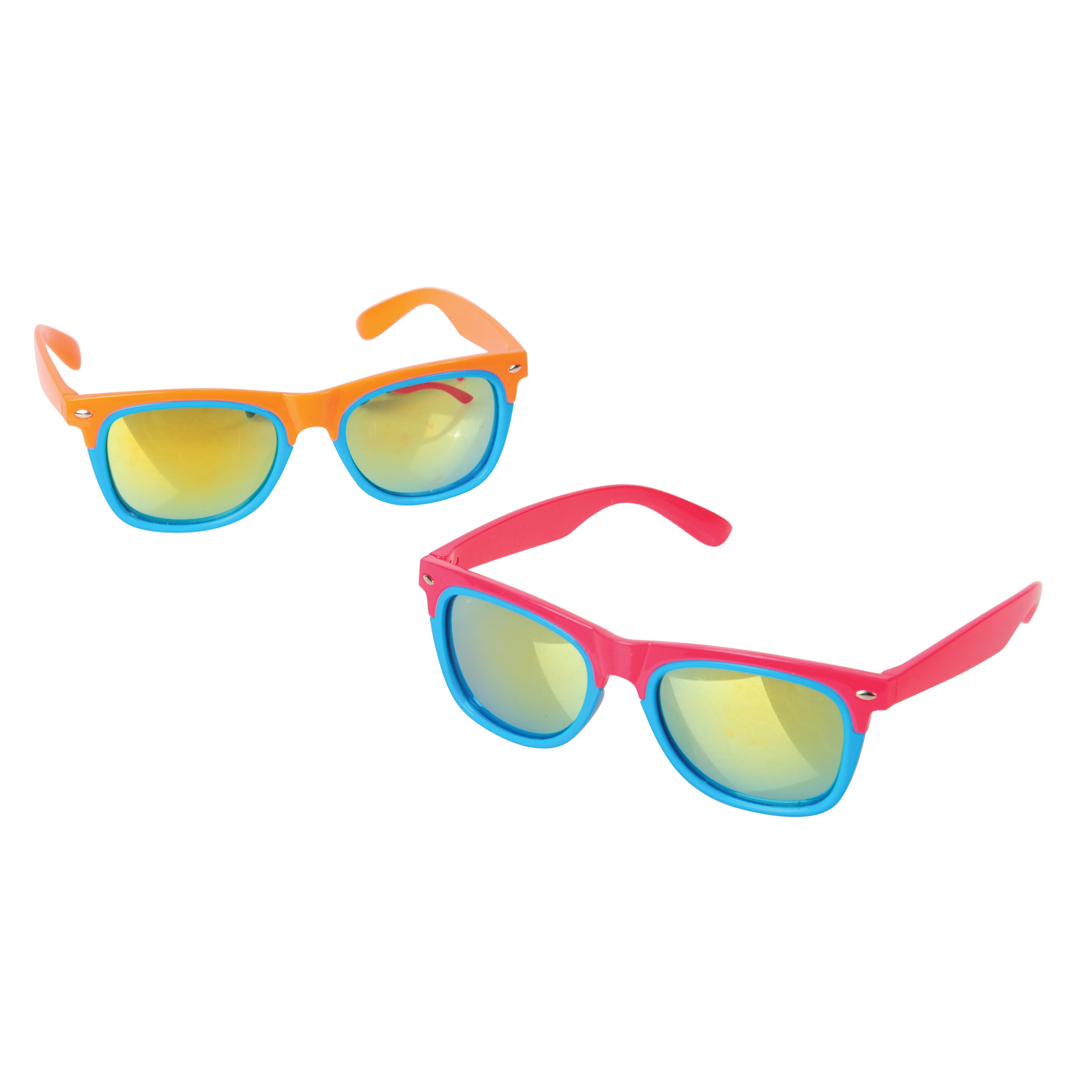 Two-Tone Mirrored Toy Glasses