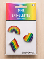 Rainbow Pride Pin Set - 3 Pack