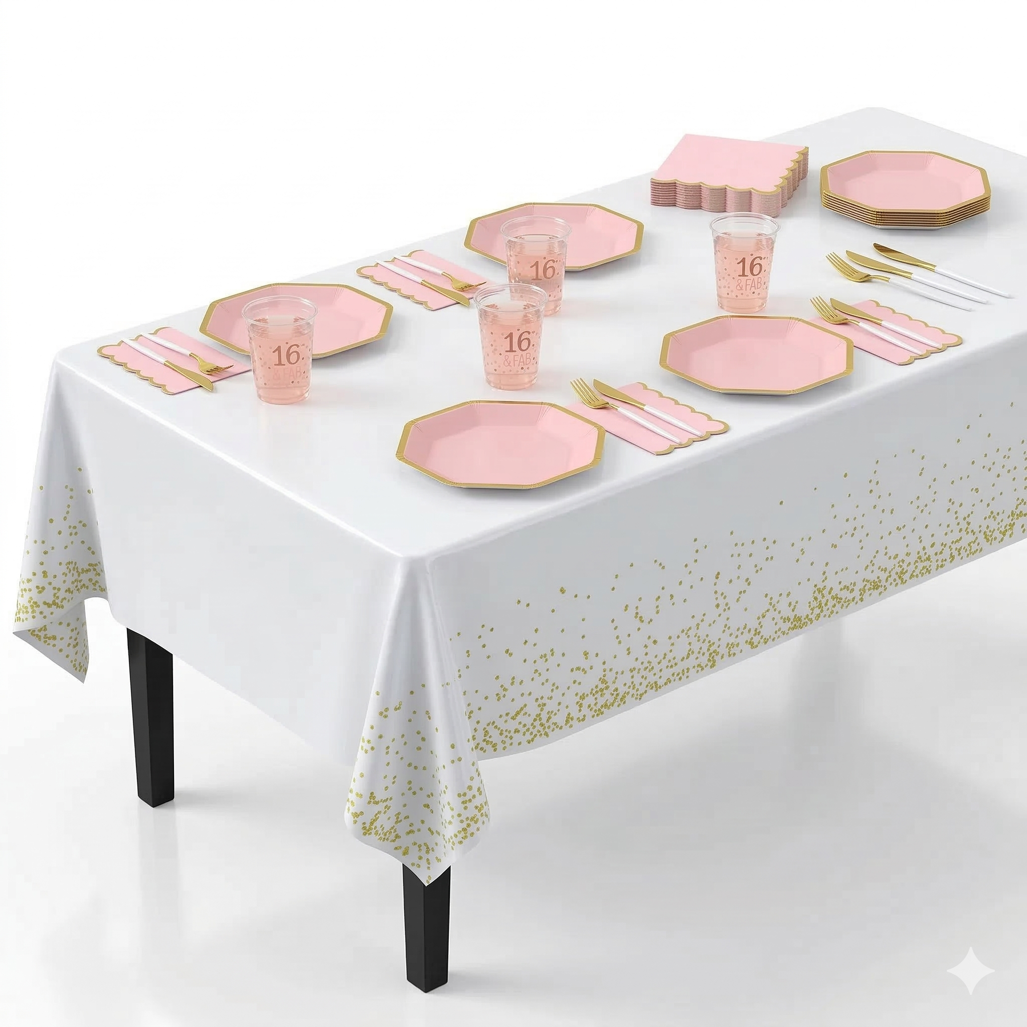 116 Pcs Sweet Sixteen Party Kit - For 20 Guests