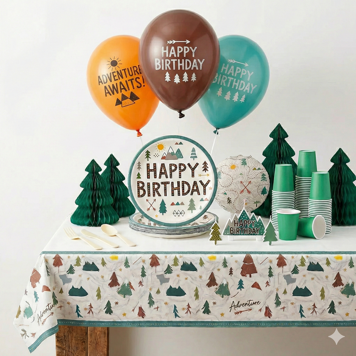 100 Pcs Safari Party Kit - For 8 Guests