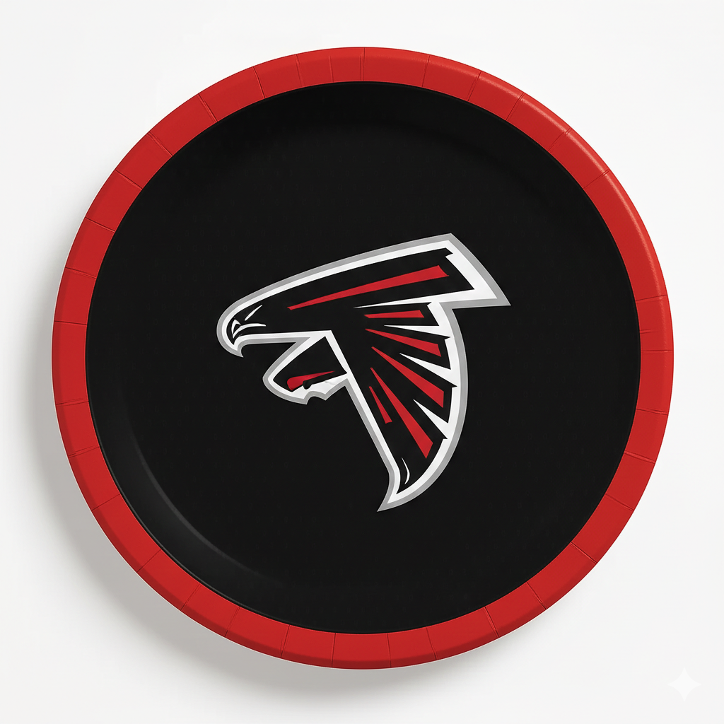 Atlanta Falcons 7" Round Paper Plates