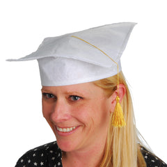 White Graduation Caps
