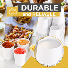 12 Oz. White Paper Cups | 20 Count