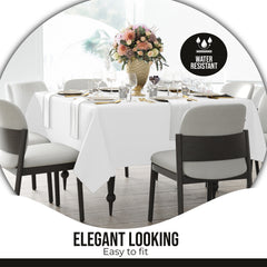 Premium Square White Table Cover 70" x 70" | 1 Pack