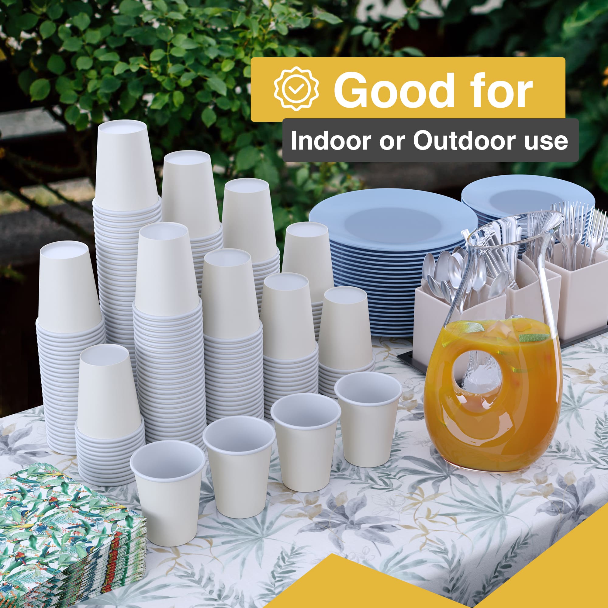 12 Oz. Ivory Paper Cups | 20 Count