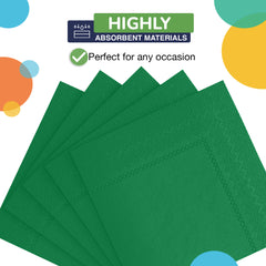 Emerald Green Luncheon Napkins | Case of 3600
