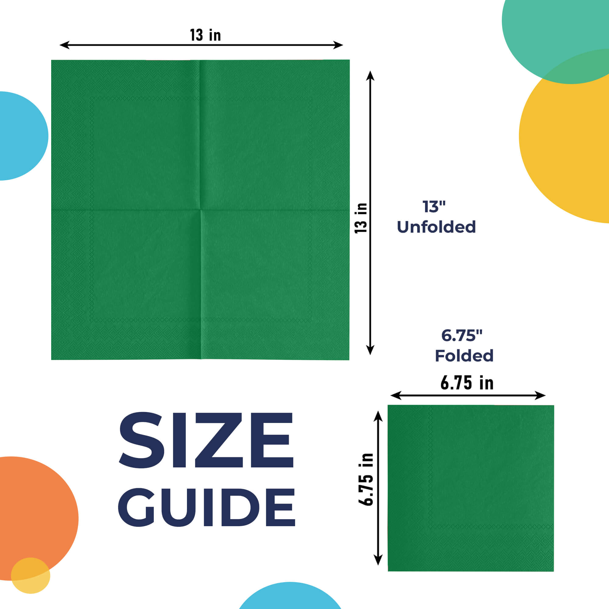 Emerald Green Luncheon Napkins | Case of 3600