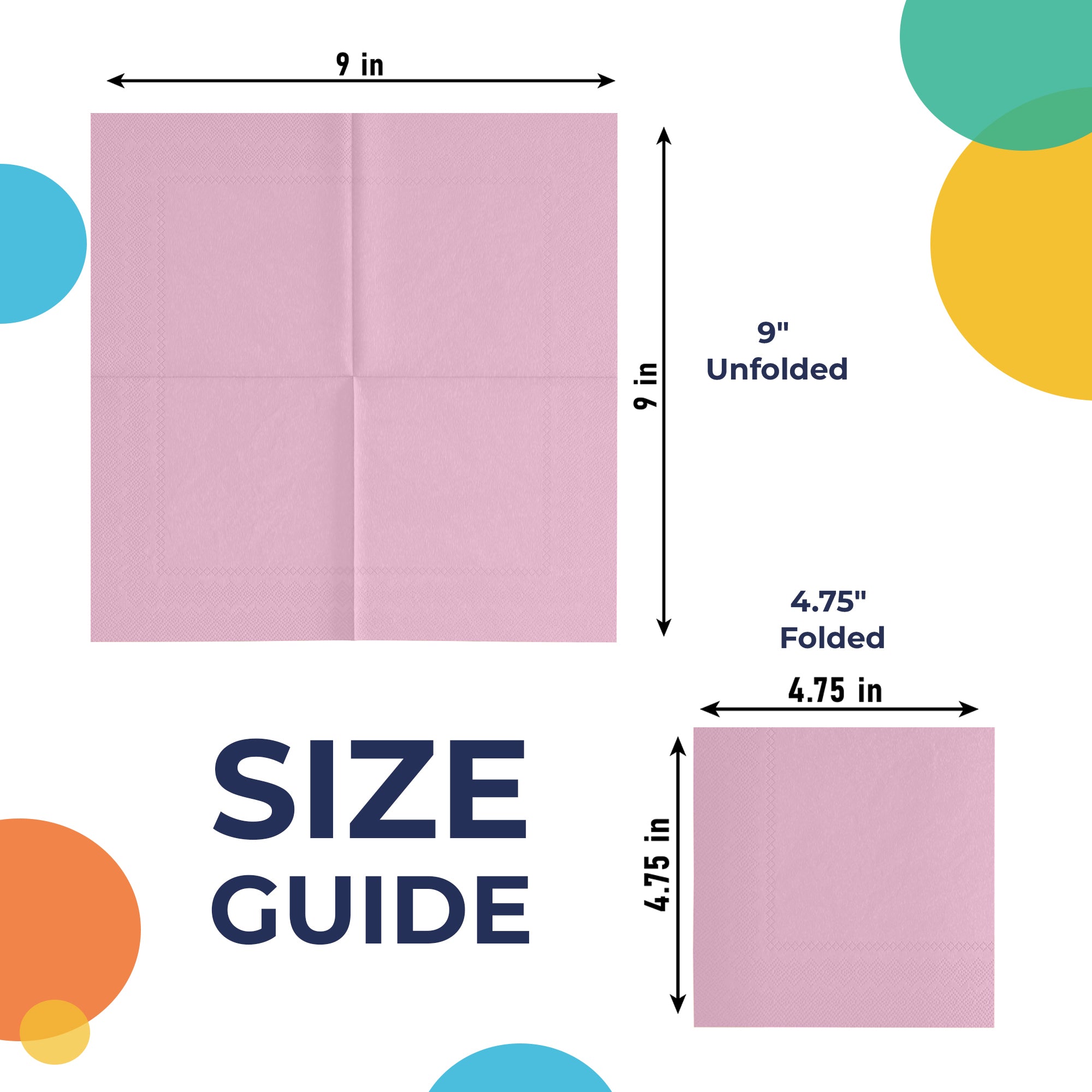 Pink Beverage Napkins | 100 Count