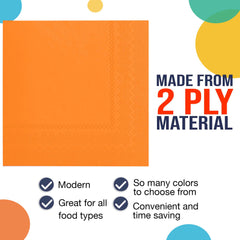 Little Gym - Orange Luncheon Napkins | 20 Ct.