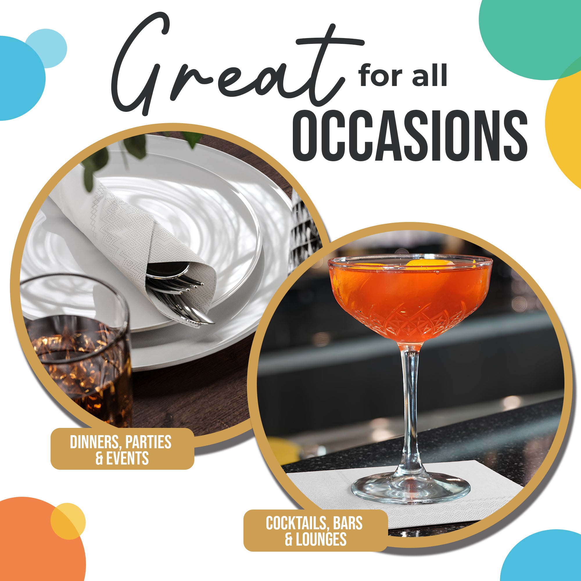 White Luncheon Napkins | 100 Count