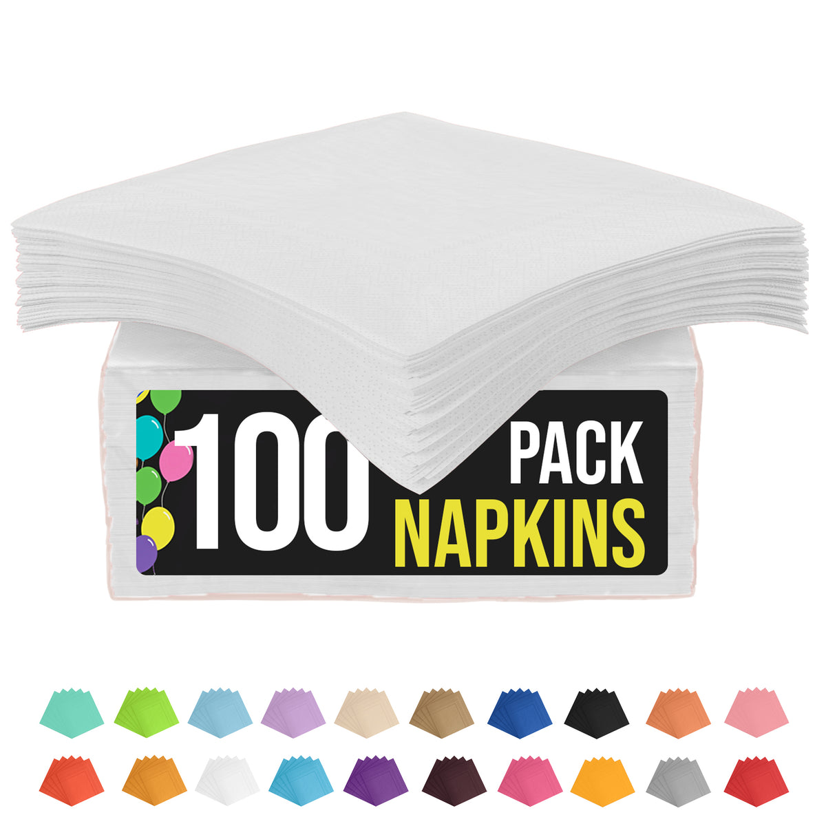 White Luncheon Napkins | 100 Count