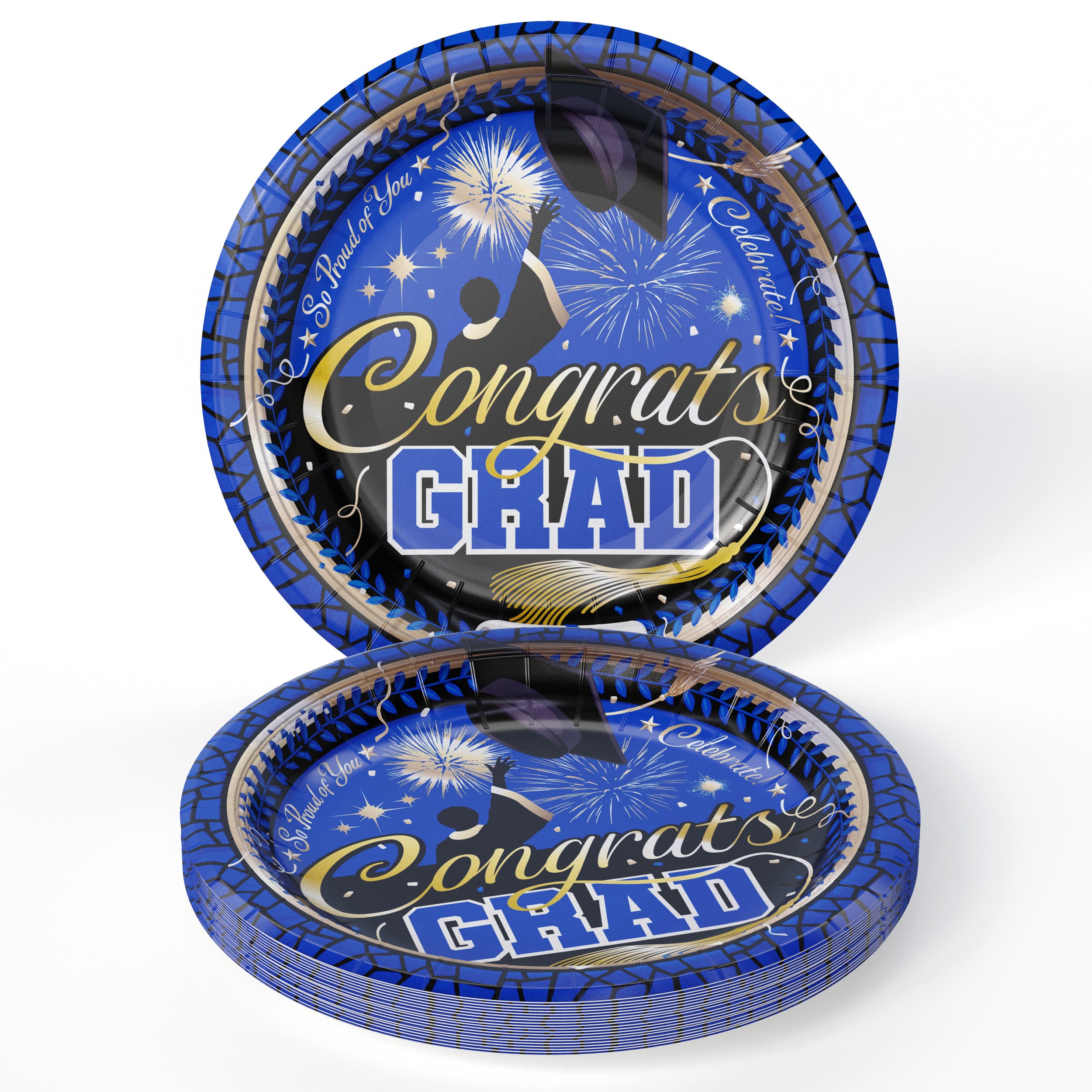 White/Blue Graduation Combo Pack | Service For 8