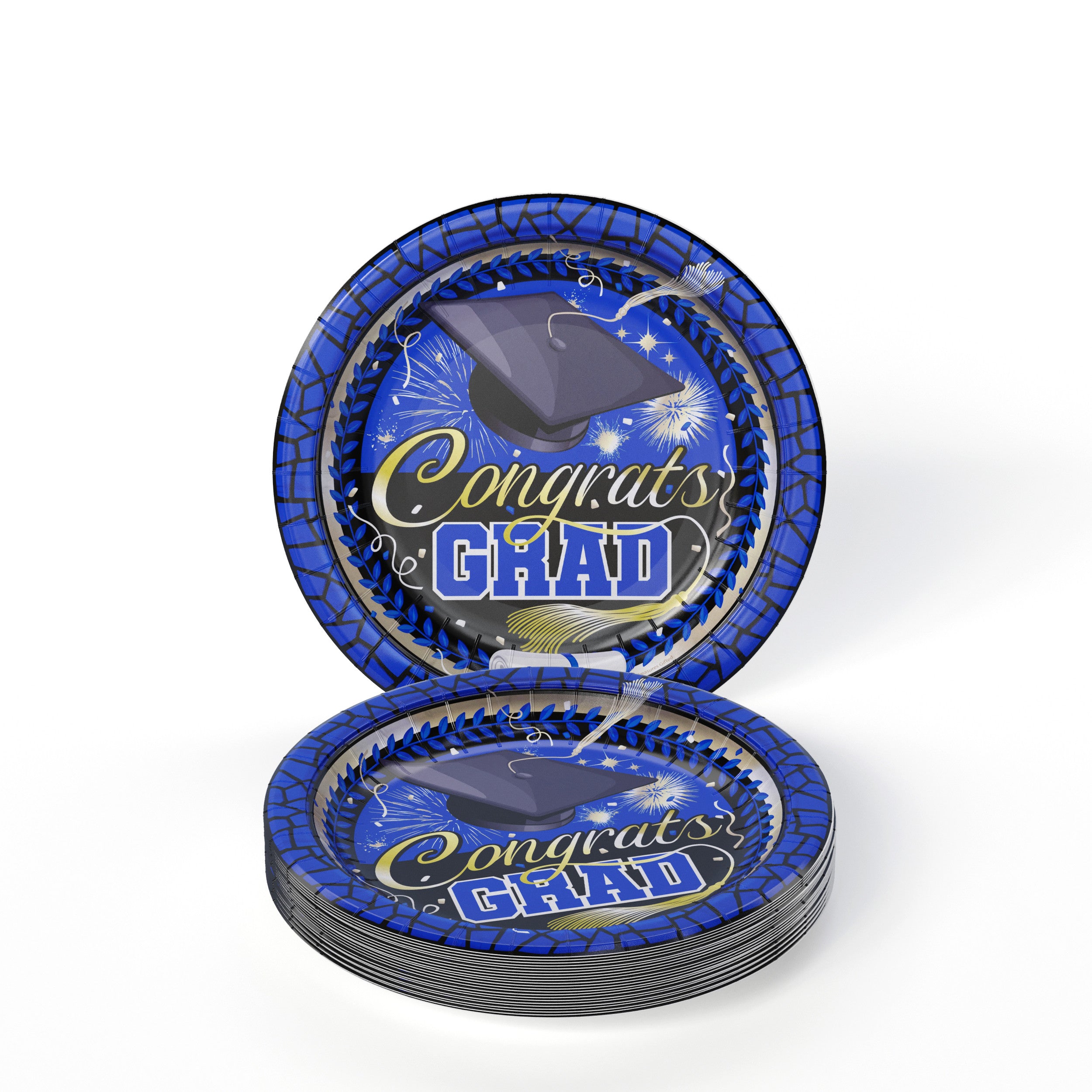 White/Blue Graduation Combo Pack | Service For 8