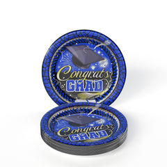 White/Blue Graduation Combo Pack | Service For 8
