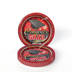 White/Red Graduation Combo Pack | Service For 8