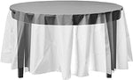 Round Clear Plastic Table Cover - 84 in.