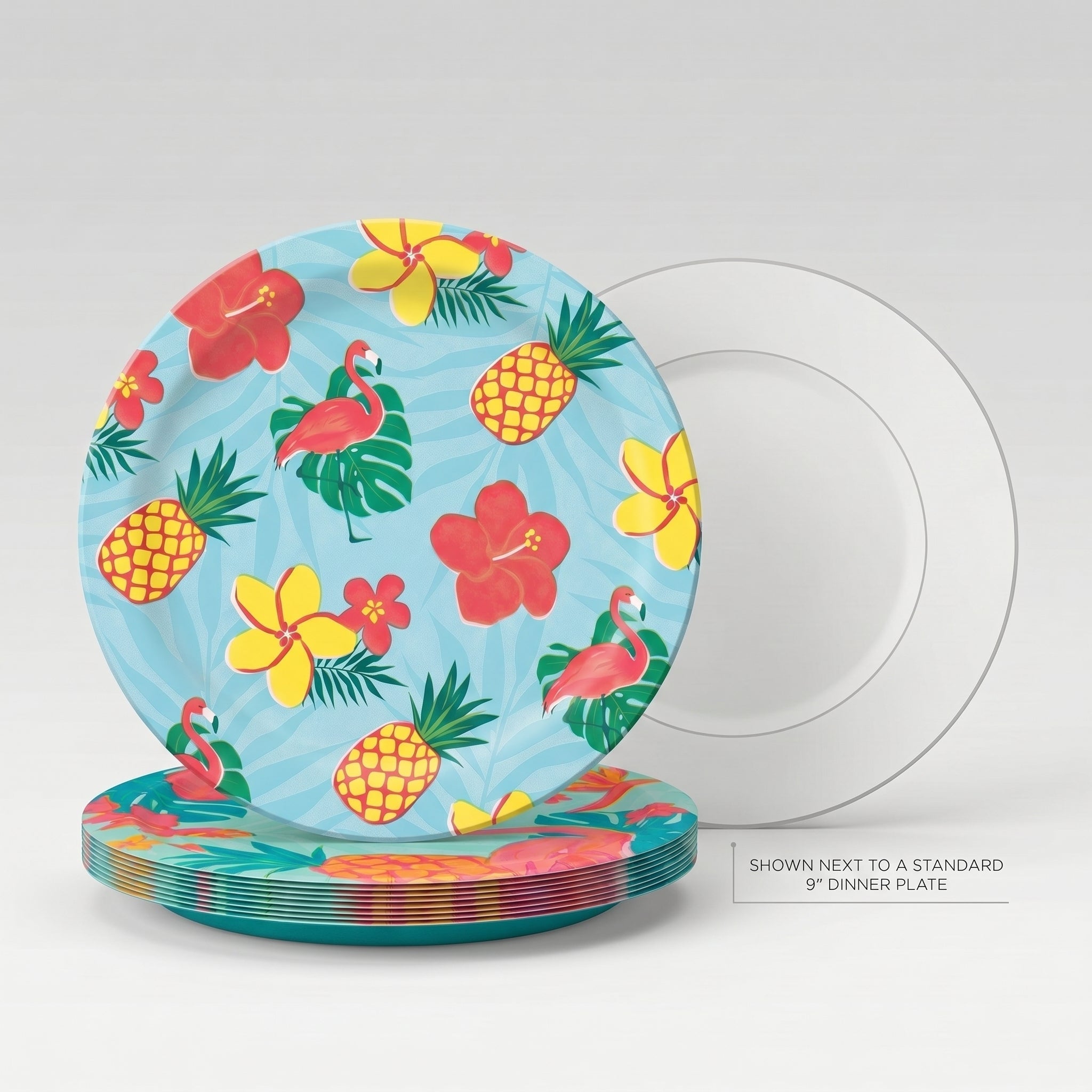 7" Summer Luau Paper Plates - 20 Ct.